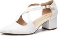 Женские туфли DREAM PAIRS с закрытым носком и застежкой на крест для вечеринок и свадеб на массивном каблуке 11080494