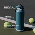 Zulu Металлическая черная бутылка для воды 24oz с быстрозаправкой, тройной изоляцией и герметичной крышкой 11042351