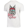 Image One Мужская белая футболка Arizona Wildcats с графическим изображением маскота и банданы, 100% хлопок 10045942