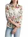 Шелковая блуза с цветочным принтом Dani с отложным воротником и длинными рукавами от L',Agence 10042921