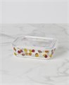 Kate Spade New York Набор стеклянных контейнеров Tutti Fruity для хранения и сервировки, 4 предмета, с фруктовым принтом, подходит для микроволновой печи и посудомоечной машины 11096851