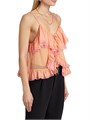 Топ Ciara с рюшами и прозрачными вставками от Ronny Kobo, фиксированные бретели, 100% полиэстер 11010176
