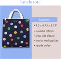 Kate Spade New York Большая прочная изолированная сумка для обедов с утеплителем и молнией из полиэстера 11105258