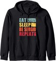 Sergio Tacchini Персонализированное худи с капюшоном Eat Sleep Be Sergio, 80% хлопок, 20% полиэстер 10020586