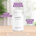 Supersmart Pharma GABA 125 мг - Патентованная и высоко биодоступная форма гамма-аминомасляной кислоты | Без ГМО и глютена - 60 вегетарианских капсул 11079632