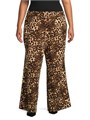 Широкие брюки с леопардовым принтом Riley от Baacal, с эластичным поясом, 100% полиэстер 11010089