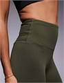 Молодёжные леггинсы 4505 с высокой талией и внутренним карманом для телефона, цвет хаки 11038973