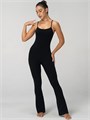 Женский комбинезон Sunzel с расклешенными штанинами, бретелями и декольте, с утягивающим эффектом для йоги 10020578