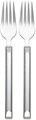 Kate Spade New York Набор прочных вилок для дегустации, 2 шт, из нержавеющей стали, серебряное покрытие, можно мыть в посудомоечной машине 11101932