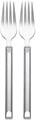 Kate Spade New York Набор прочных вилок для дегустации, 2 шт, из нержавеющей стали, серебряное покрытие, можно мыть в посудомоечной машине 11101932