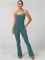 Женский комбинезон Sunzel с расклешенными штанинами, бретелями и декольте, с утягивающим эффектом для йоги 10020578