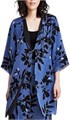 Anne Klein Женское кимоно с цветочным принтом из 100% полиэстера, на пуговицах, только для сухой чистки 11057754