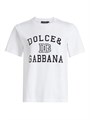 Футболка Dolce &amp, Gabbana с логотипом, из хлопка, с короткими рукавами, свободный крой, производство Италия 11011661