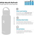 Hydro Flask Бутылка с широкой горловиной и гибкой крышкой, нержавеющая сталь 18/8, сохраняющая температуру до 24 часов 11055463