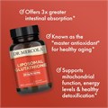Dr. Mercola Липосомальный глутатион 350 мг, высокая абсорбция, без ГМО, глютена и сои, поддержка выработки энергии, 60 капсул 11105585