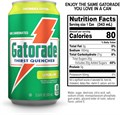 Gatorade Энергетический спортивный напиток со вкусом фруктового пунша, 12 унций, упаковка из 18 банок, 80 калорий 11073272