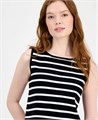 Женский классический безрукавный свитер T Tahari с полосками и лодочным вырезом 11072188
