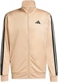 Мужская трековая куртка adidas 3-Stripes из 100% полиэстера с воротником-стойкой и карманами 11044229