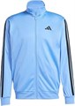 Мужская трековая куртка adidas 3-Stripes из 100% полиэстера с воротником-стойкой и карманами 11044229