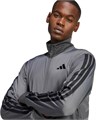 Мужская трековая куртка adidas 3-Stripes из 100% полиэстера с воротником-стойкой и карманами 11044229
