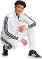 Мужская трековая куртка adidas 3-Stripes из 100% полиэстера с воротником-стойкой и карманами 11044229
