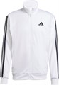 Мужская трековая куртка adidas 3-Stripes из 100% полиэстера с воротником-стойкой и карманами 11044229
