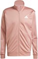 Мужская трековая куртка adidas 3-Stripes из 100% полиэстера с воротником-стойкой и карманами 11044229