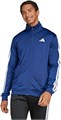 Мужская трековая куртка adidas 3-Stripes из 100% полиэстера с воротником-стойкой и карманами 11044229