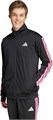 Мужская трековая куртка adidas 3-Stripes из 100% полиэстера с воротником-стойкой и карманами 11044229