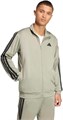 Мужская трековая куртка adidas 3-Stripes из 100% полиэстера с воротником-стойкой и карманами 11044229