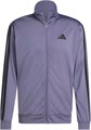 Мужская трековая куртка adidas 3-Stripes из 100% полиэстера с воротником-стойкой и карманами 11044229