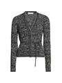 Dries Van Noten Кардиган Torvi из рибаны с завязками на талии, длинным рукавом и V-образным вырезом, 96% хлопок 11030842