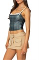Топ Edikted из мешковины с кружевными деталями, 80% нейлон, 20% спандекс, регулируемые бретели 10045594