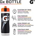 Спортивная бутылка Gatorade Gx, 887 мл, с уникальной системой гидратации, многоразовая 11044018