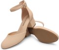 Женские туфли Dream Pairs с круглым носком и регулируемым ремешком на низком каблуке для офиса и праздников 11054693