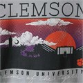 Image One Оригинальная серая футболка Clemson Tigers из мягкого хлопка с коротким рукавом и стильным принтом 10043224