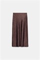 Сатиновая миди-юбка Zara с высокой талией и эластичным поясом, размеры XS-XXL 11039773
