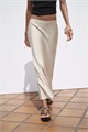 Сатиновая миди-юбка Zara с высокой талией и эластичным поясом, размеры XS-XXL 11039773