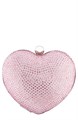 Nina Клатч-сердце с кристаллами и застежкой на «поцелуй», синтетические и стеклянные элементы 10044484