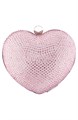 Nina Клатч-сердце с кристаллами и застежкой на «поцелуй», синтетические и стеклянные элементы 10044484