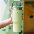Stanley Термостакан IceFlow с крышкой и трубочкой - нержавеющая сталь, 590 мл, сохраняет холод до 12 часов 11042023
