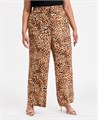 I.N.C. International Concepts Штаны большого размера с леопардовым принтом, высокой посадкой, 100% вискоза, комфорт и стиль 11075563