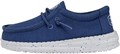 Hey Dude Детские кроссовки Wally из ткани Slub True Blue с эластичными шнурками и легким внешним материалом 11104236