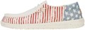 Женские слипоны Hey Dude Wendy Funk Americana Stars с эластичной шнуровкой и легкой подошвой 11084822