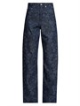 Джинсы Peyton из 100% хлопка с высокой талией и цветочным принтом от Dries Van Noten, 5 карманов, машинная стирка 11030757