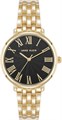 Anne Klein Женские часы с браслетом, матовый черный циферблат и золотые акценты - стильное решение для любого события 11087897