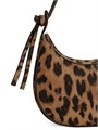 Reformation Мини-сумка из замши с леопардовым принтом и регулируемым плечевым ремнём, 18 x 10 x 4 см 10042542