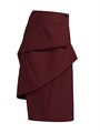 Co Virgin Wool Tiered Wrap Midi-Skirt 11016659