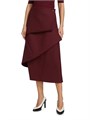 Co Virgin Wool Tiered Wrap Midi-Skirt 11016659