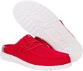 Мужские слипоны HEYDUDE Wally Slip Varsity, красно-серые, легкие и удобные, размер 10 11063389